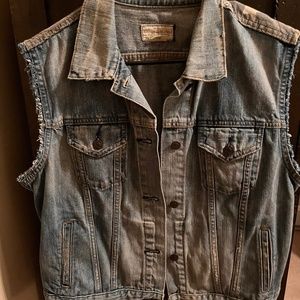 Ralph Lauren denim vest with American flag